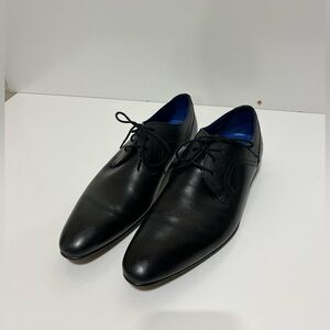 Ted Baker Men's Black Leather Lace-Up Dress Shoes